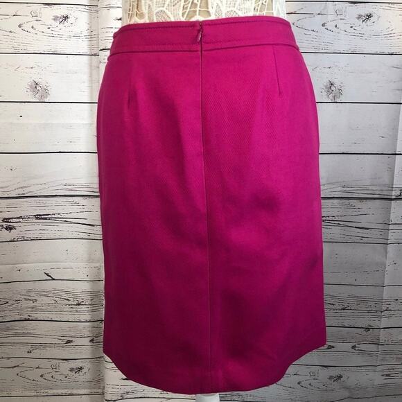 NWT Talbots hot pink gold button pencil skirt size 6 p - Picture 5 of 11